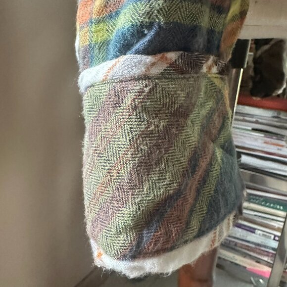 BDG Urban Outfitters Long Sleeve Button Down, Plaid Flannel, Womens M - Picture 8 of 10